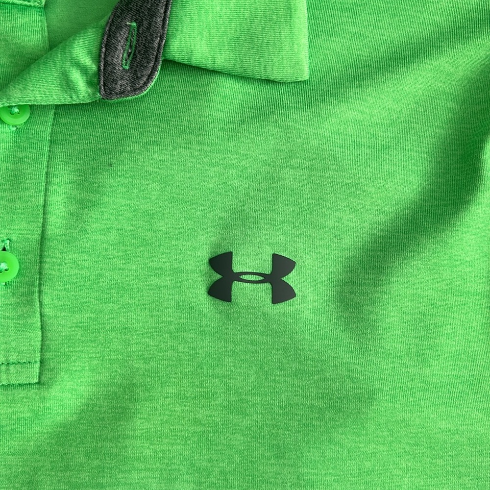 Under Armour “Playoff Polo” green golf shirt - Picture 2 of 3